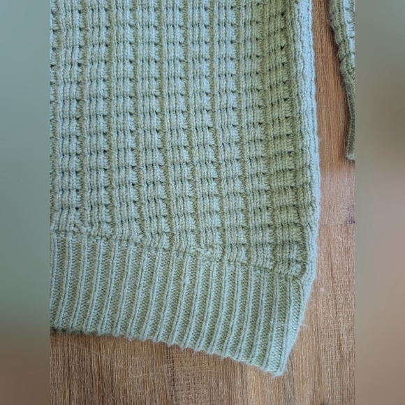 RETROFETE DORINDA Wool Blend Round Neck Sweater In Sage Size S - Picture 5 of 14